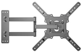 TV Wall Mount Bracket Articulated Arm Swivel Tilt Extension Suitable for 26-55 Inch LED LCD Flat Curved Screen TV