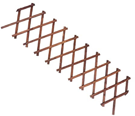 DIYEAH Treillis de Jardin Extensible Bois Dur pour Plantes Grimpantes Support pour Vigne Fleurs et Concombres Clôture Murale Résistante et Stable Adaptable Aux Espaces Extérieurs