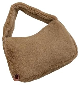 Plysch väska mjuka plyschväskor för kvinnor, varma vinterväskor, pengaförvaring handväska för telefon, bröllopstårta, fashionabla väskor, damplånbok, 3 tum, Taille unique