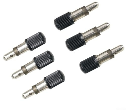for Flash Valve DV Valve with Dust Cap, Compatible with for Dunlop Valve Core, 4-Pack and 6-Pack Options for Inner Tube Valve Stem Replacement(6pcs)