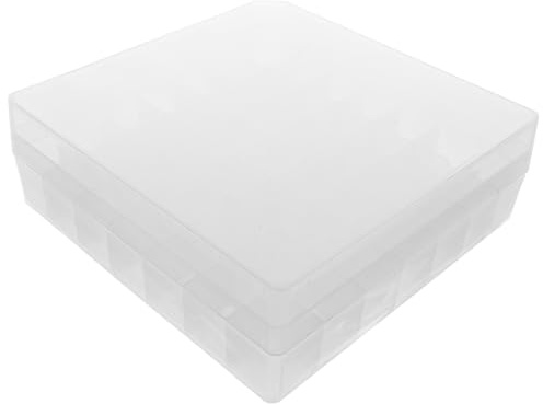 Hemobllo Scatola di Plastica Trasparente per Fiale con Coperchio Contenitore per Provette da Pozzetti Custodia per Microprovette per Congelatore da Laboratorio Esposizione di Oli