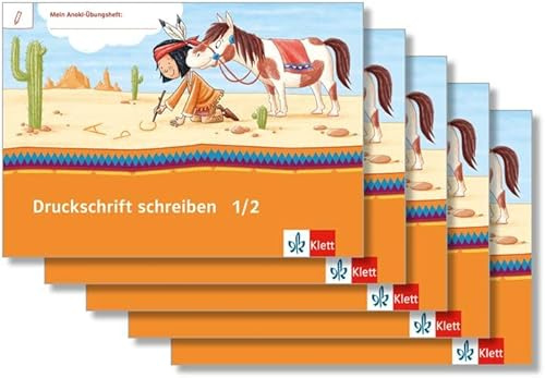 Druckschrift schreiben 1/2: Übungsheft Paket (VE 5) Klasse 1/2 (Mein Anoki-Übungsheft)