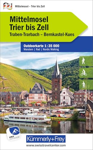 Kümmerly+Frey Outdoorkarte Deutschland 22 Mittelmosel, Trier bis Zell 1:35.000: Mit Trauben-Trarbach und Bernkastel-Kues. Touren für Wanderer, Biker und mehr! Free Download