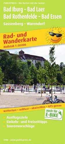 Publicpress Rad- und Wanderkarte Bad Iburg, Bad Laer, Bad Rothenfelde, Bad Essen, Sassenberg, Warendorf 1:50.000: Rad- und Wanderkarte mit ... 1:50000 (Rad- und Wanderkarte: RuWK)