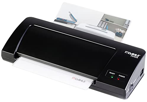 Dahle 70104 Laminiergerät (bis A4, Heiß- und Kaltlaminieren, 3-5 min. Aufheizzeit) schwarz