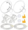 Maymom MyFit Pump Parts Compatible with Medela PersonalFit Medela Breast Pump, Pump in Style Advanced, Lactina, Symphony, Incl Standard Breast Pump Flange (24mm) Base Connector Valve Membrane Tube