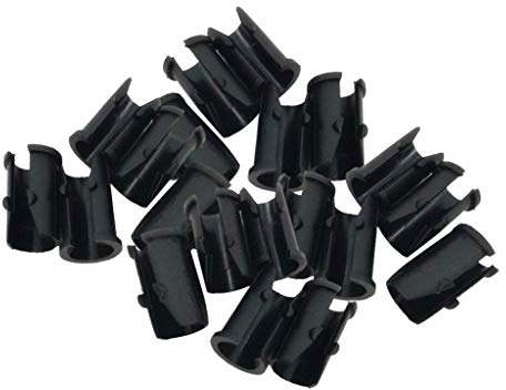 Perfeclan Bremsleitungsbefestigung 20pcs Schaltzug Führung für Kabelzug Bowdenzug