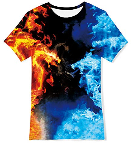 TUONROAD Jungen Mädchen T-Shirt 3D Sommer Casual Kurzarm Kinder T Shirts