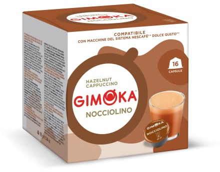 Gimoka - Compatibile Per Nescafé - Dolce Gusto - 48 Capsule - Gusto NOCCIOLINO - Made In Italy - 3 Confezioni Da 16 Capsule
