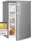 Exquisit® Frigorífico Table Top,109L, Clase E, Material Acero Inox, Estantes de Cristal, Puerta Reversible, Cajón Verdulero, Regulación de Altura, Consumo 139 kWh/año, Medidas 85.5x55x57 Cm.