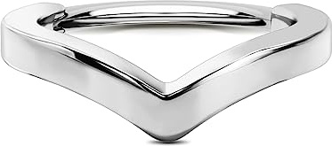 OUFER Knorpel Helix Earring Hoop 16G V-Shaped Orbital Conch Ring Gold Silber Tragus Rook Daith Piercings Jewellery Clicker Snug Surgical Steel Forward Top of Ear Septum Nose Ring 8 10 12mm