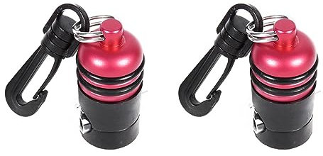 Marclix 2X Scuba Diving Regulator Hose Holder Second Stage Octopus Retainer Clip Clamp Magnetic Adjustable Hose & Holder,Red