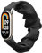 kwmobile Ersatz Armband kompatibel mit Xiaomi Mi Band 8 / Mi Band 9 - Smartwatch Scrunchie Haargummi Design Schwarz - Innenmaße 14-19 cm