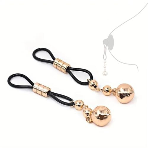 HAZURE 1 Paio di Fermagli per Il Petto Pendenti, Gioco di Coppia stimolante, Piccolo Giocattolo con Clip per Il Petto