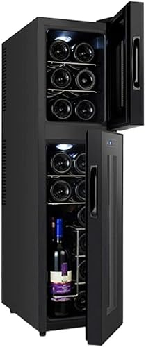 Refroidisseur Thermoélectrique Pour Vin Rouge Et Blanc De 18 Bouteilles, Opération Silencieuse Réfrigérateur Thermoélectrique Pour Petit Réfrigérateur Indépendant Du Vin Pour Le Vin, Différend