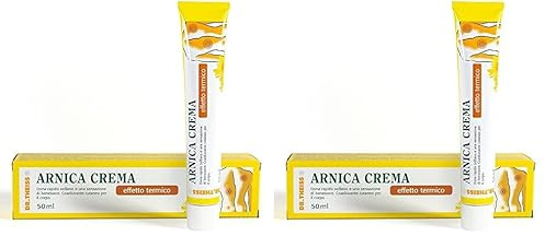 Dr. Theiss Arnica Crema Effetto Termico - Crema Riscaldante 50 ml - Dona Sollievo e Benessere - Coadiuvante per la Pelle del Corpo, con Peperoncino, Canfora e Oli Essenziali di Rosmarino e Abete