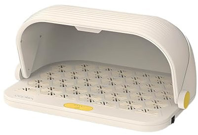 SAYUIF Elektrischer Fußwärmer mit 4 Stunden Abschaltautomatik, Tragbarer Elektrischer Raumheizer, Kleiner Fußwärmer Unter Dem Schreibtisch für Büro, Innenbereich(White)
