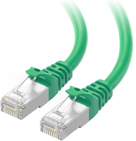 Cable Matters 10Gbps Snagless Shielded Cat 6A Ethernet Cable - 50ft, Cat 6A Cable, Cat6A Cord, Ethernet Cord, Green