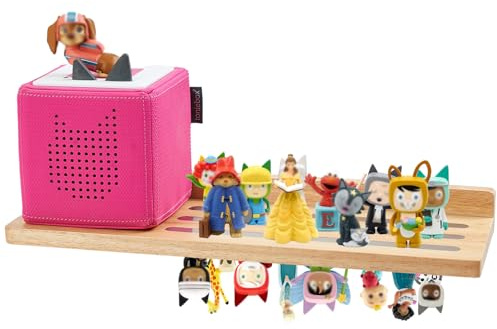Gieanoo für Tonie Regal,Tonies Regal Mädchen für kreative Toines Display 30-36 Figuren Natürliche Eiche Tonie aufbewahrung für Kinderzimmer，Babyzimmer