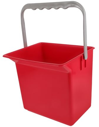 HOLIDYOYO Secchio Rettangolare in Plastica Con Manico Per Pulizia Marcature Misurazione Per Precisa Capacità Per Rifiuti e Lavaggio Smistamento Facile Utilizzo Versatile e Auto