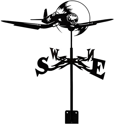 Girouette en Acier Inoxydable, girouette de Ferme rétro, girouette d'avion de Chasse, girouette de scène de Jardin, girouette de Jardin Professionnelle,