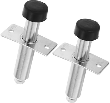 HOLIDYOYO 2 Pcs Stainless Steel Car Trunk Lock Door Bolt Knob Chrome Plated Security Replacement for Vehicle Doors Easy Installation