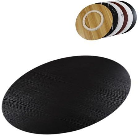 Plato Giratorio Redondo de Madera Maciza, silencioso y Suave, Resistente, for Servir en la Cocina, for escritorios de Bricolaje, mesas Redondas, mesas Redondas.(White,80cm(30in))