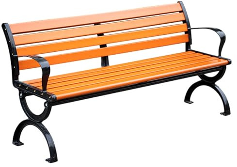 Dreisitzer Gartenbank Massivholz Lattenrost Gartenmöbel für Terrassen, Veranden, Balkone und Hinterhöfe - Allwetter-Lounge-Sitzgelegenheit