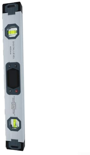 Elektronisches digitales Dual-Achsen-Lineal, 400 mm, Aluminiumlegierung, mit Magnetfuß, Winkellehre für Bau- und DIY-Projekte