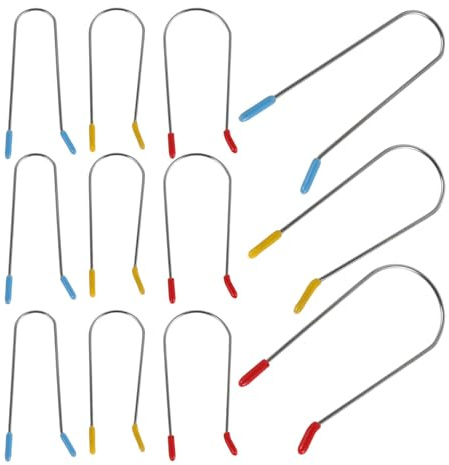TIKODIDA Lot de 24 Pinces de Remplacement pour Bigoudis Chauffants, Clips U en Métal Résistants, Tailles 1,9 Cm 2,54 Cm 3,2 Cm, Fixation Sécurisée pour Coiffure à Domicile et Salon,