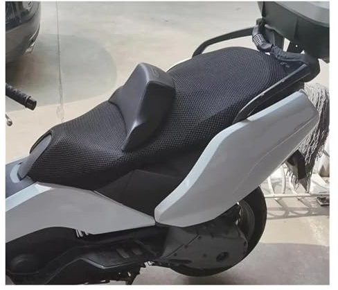 Cojín Antideslizante para Asiento De Motocicleta con Espaciador 3D Y Funda De Malla para B&MW C600 Sport C650GT C 650 GT Fundas de Asientos