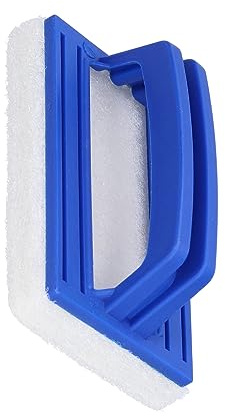 Ejoyous Svampborstehandtag Svampborste, Poolrengöringsverktyg i Plast 15 X 9 Cm, Tar Bort Mossa och Alger på Kakel och Akrylytor för Poolbadrum