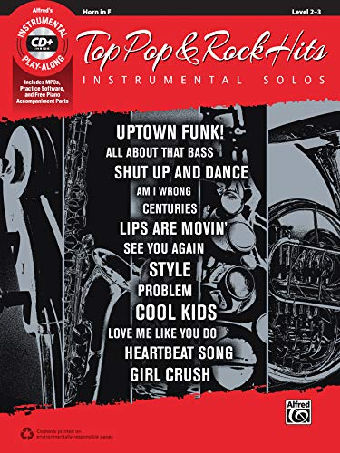 Top Pop & Rock Hits Instrumental Solos: Horn in F, Book & CD (Top Hits Instrumental Solos)