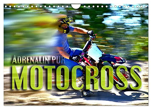 Motocross - Adrenalin pur (Wandkalender 2026 DIN A4 quer), CALVENDO Monatskalender: Atemberaubende Szenen aus der Welt des Motocross (CALVENDO Sport)