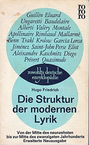 Die Struktur der modernen Lyrik: Von der Mitte des neunzehnten bis zur Mitte des zwanzigsten Jahrhunderts