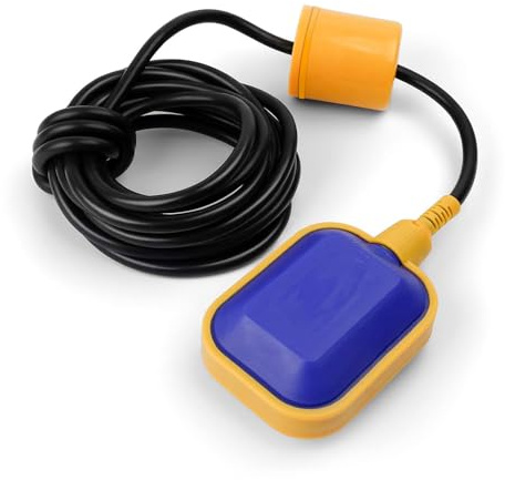 Interruptor de Flotador Rectangular - DEANKEJI 5M 250V 10A Controlador De Nivel De Agua, Control Automático Bomba Sumergible - Buen Aislamiento para Piscina, Barril, Tanque de Agua