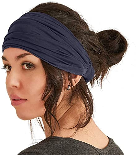 Haarband Damen Sport Stirnband Gedruckt Kopfband Stirnbänder Damen Elastische Kopf Wickeln Niedlich Haarschmuck Sommer Bandana Breites Haarbänder Yoga Laufen Fitness Turban für Frauen und Männer