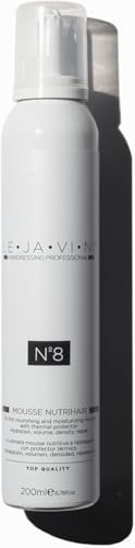 LEJAVINI N8 | Mousse Espuma pelo nutritiva Profesional | Hidratación y Protección Térmica | Con Extracto de Té | Para Todo tipo de cabello | NutriHair - 200ml