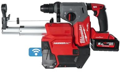 Milwaukee M18 ONEFHXDEL-552C Akku-Kombihammer + Staubabsaugung
