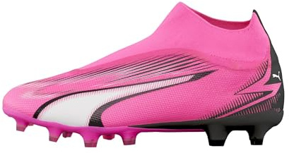 PUMA Ultra Match+ Ll Fg/Ag fotbollssko för män, Gift rosa Puma vit Puma svart, 44 EU