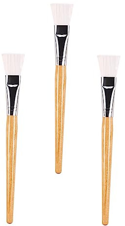 FOMIYES 6 Pz pennello maschera di bellezza brush pennellessa applicatore maschera applicatore viso per dormire e per pennello di bellezza Colore legno