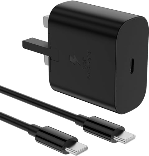 For Galaxy ZFlip 8 / ZFold 8 / ZFold 8 Ultra Charger, Samsung Galaxy Z Flip 7 FE/Z Fold/Flip / 7/6 / 5/4 / 3, 25W Fast Charger (Charging Cable + PD Plug) (BLACK)
