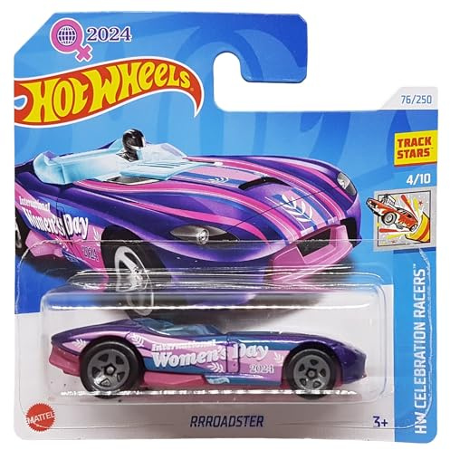 Hot Wheels - RRRoadster - HW Celebration Racers 4/10 - HRY98 - Short Card - Track Stars - International Women´s Day - Mattel 2024-1:64