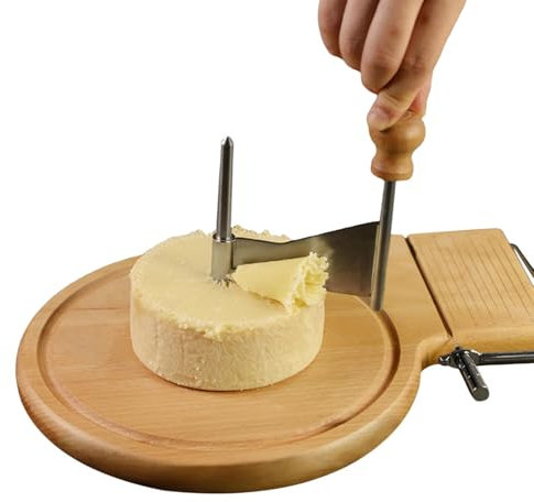 Tete De Moine Queso | Rizador De Queso | Cuchillos Para Queso Para Bloques De Queso | Cortador Manual Multiusos De Queso Y Jamón | Gadget De Cocina Cortador De Queso