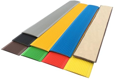 Serenitison Staircase Anti Slip Strip,PVC Rubber Corner Anti Fall Step Edge Blanking Strip,Stair Nosing Edge Trim,Width 6cm,For School,Theater,Hospital,Indoor Outdoor Stair Steps Floors