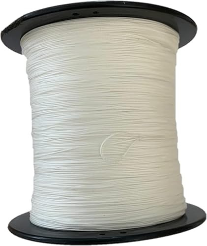Plisseeschnur 0,8 mm, Spannschnur für Plissee, weiß (Weiss, 50 Meter)