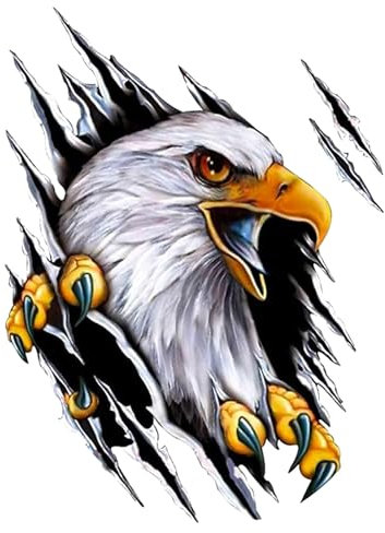 Flaconi Aquila 3D Adesivo Auto 18x24cm Decorazione Carrozzeria Adatto Camion