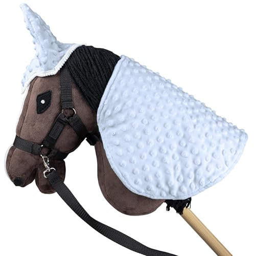 SKIPPI Decke und Fliegenhaube für Hobby Horse – Blau, Hobby Horse Zubehör