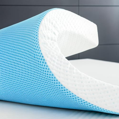 Topper 90x190 cm Viscoelástico 100% Sobrecolchon | Grosor 7CM | Producción española | Alivia la Carga Muscular | Funda extraíble y Lavable | Sistema de Aireación Fresh 3D | Ergonomía y Confort