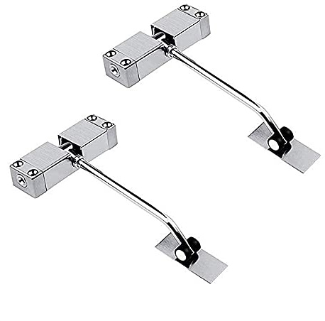 Cierrapuertas ajustable de acero inoxidable, mecanismo de resorte automático para puertas de 20 a 40 kg, cierre suave y resorte de puerta fiable para uso doméstico y comercial